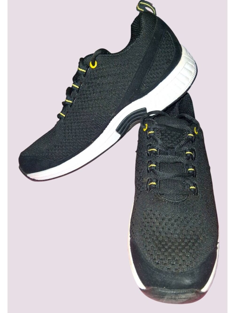 Orthofeet Womens Black Athletic Sneakers Size 8.5 Medium Lightweight Breathable